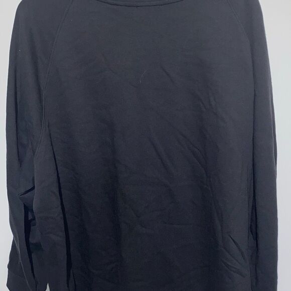 Levi's Women's Black Plus Reese Fringe Crew Neck Pullover Sweatshirt Size 3X - Picture 8 of 9